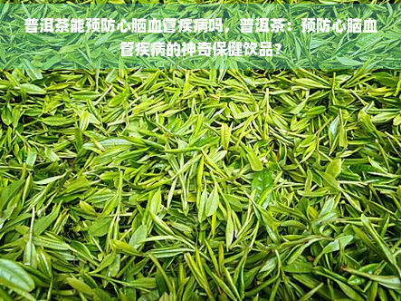 普洱茶能预防心脑血管疾病吗，普洱茶：预防心脑血管疾病的神奇保健饮品？