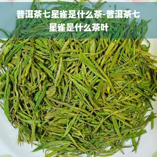 普洱茶七星雀是什么茶-普洱茶七星雀是什么茶叶