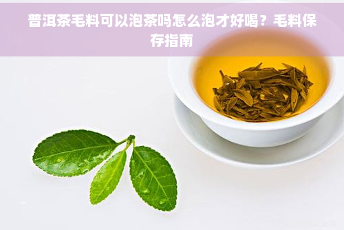 普洱茶毛料可以泡茶吗怎么泡才好喝？毛料保存指南