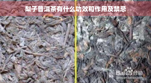 梨子普洱茶有什么功效和作用及禁忌