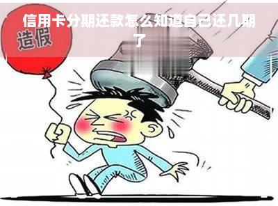 信用卡分期还款怎么知道自己还几期了