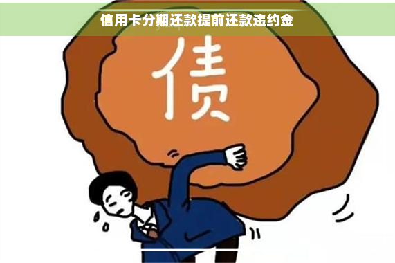 信用卡分期还款提前还款违约金