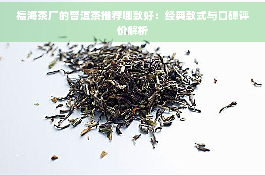 福海茶厂的普洱茶推荐哪款好：经典款式与口碑评价解析