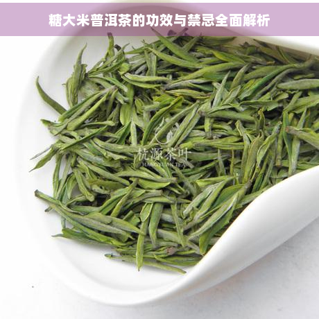 糖大米普洱茶的功效与禁忌全面解析